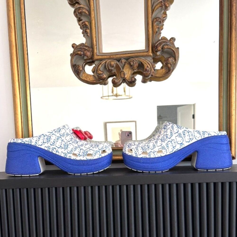 Crocs Hello Kitty 50th Anniversary Siren Clog Platform Heels M12/W14